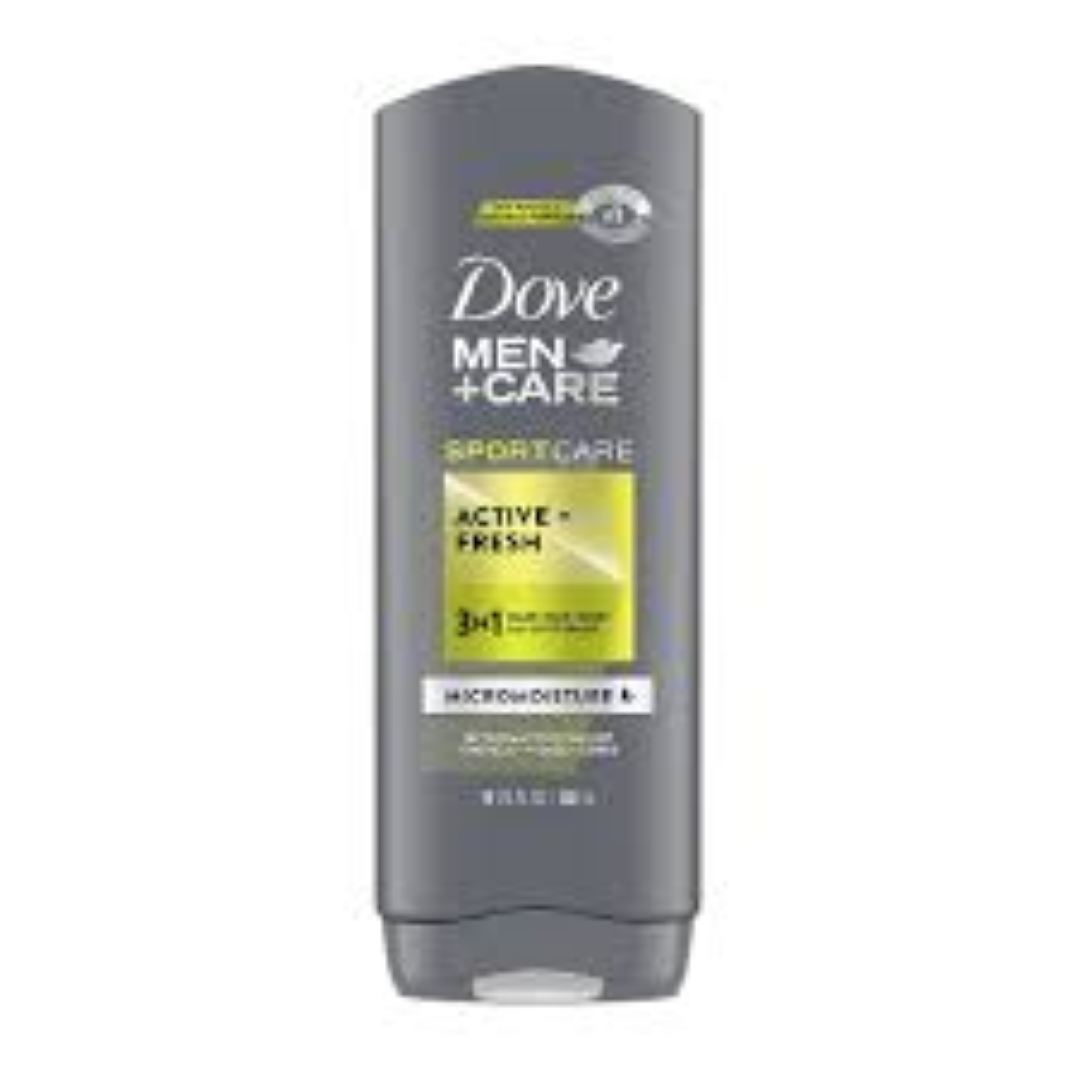 DOVE MENS BW ACTIVE FRESH 532ML
